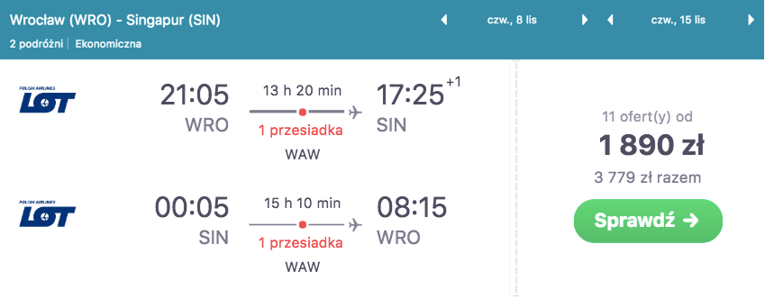 zarezerwuj loty do sigapuru