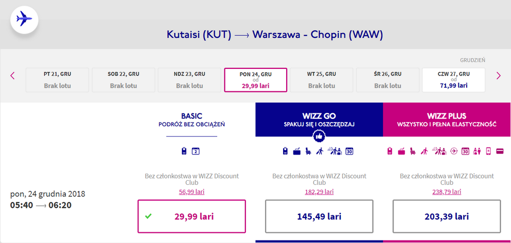 z gruzji do warszawy