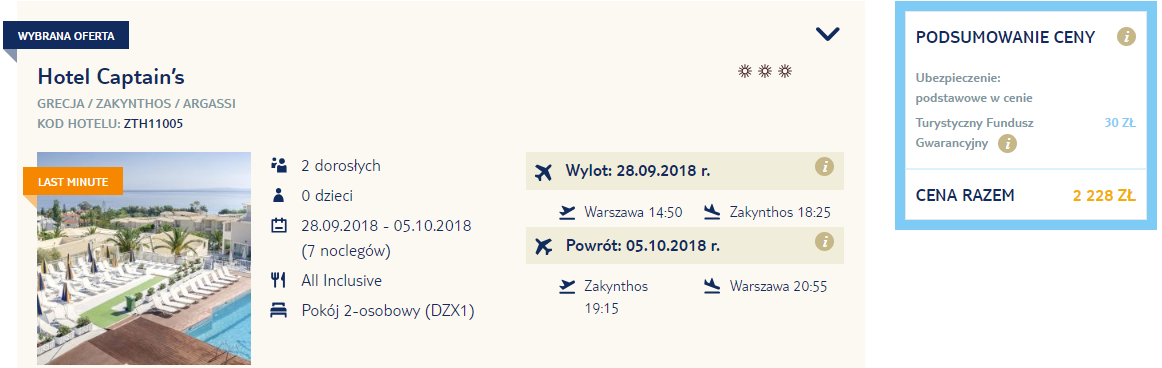rezerwacja wczasów
