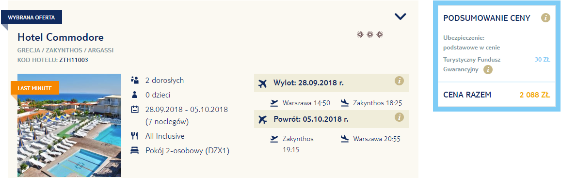 rezerwacja wczasów