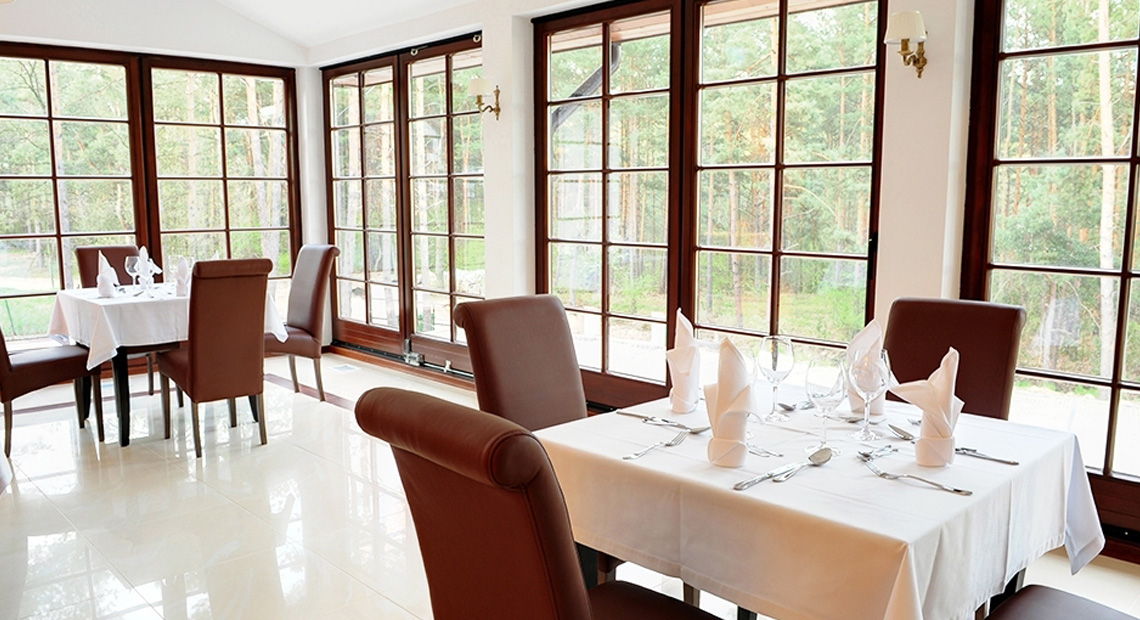 Widok restauracji