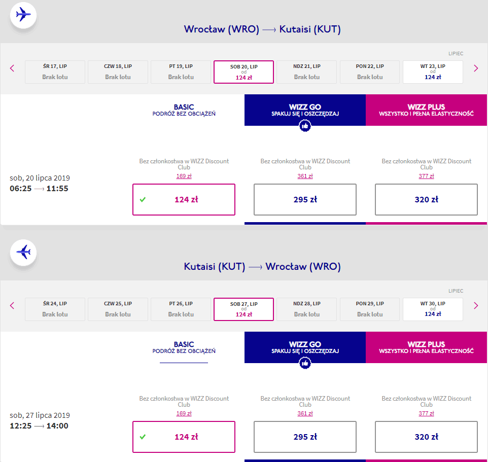 rezerwacja lotów do gruzji