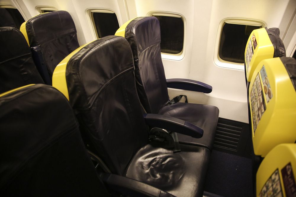 Fotele w samolocie Ryanair