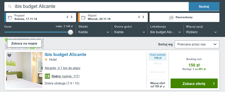 nocleg w alicante