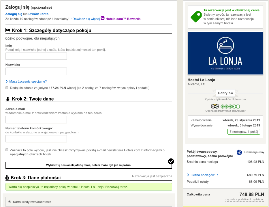 zarezerwuj hotel w alcante