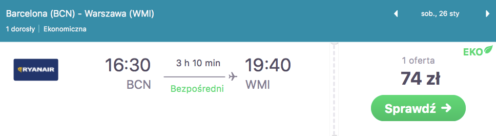 zarezerwuj loty do warszaw