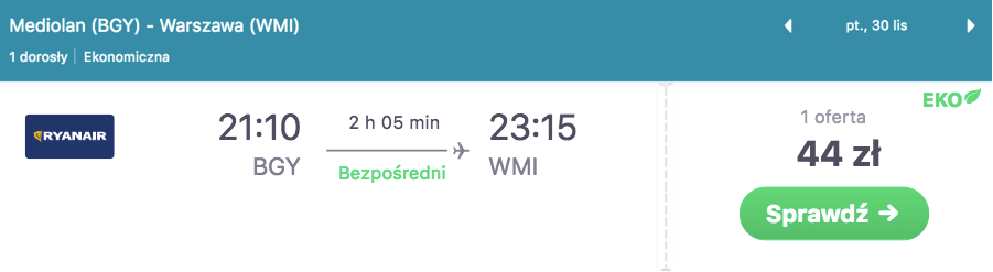 zarezerwuj loty do warszawy