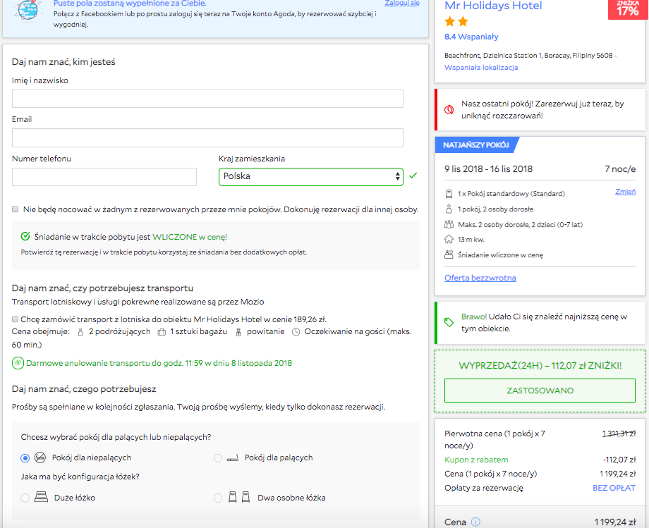 zarezerwuj hotel na boracay
