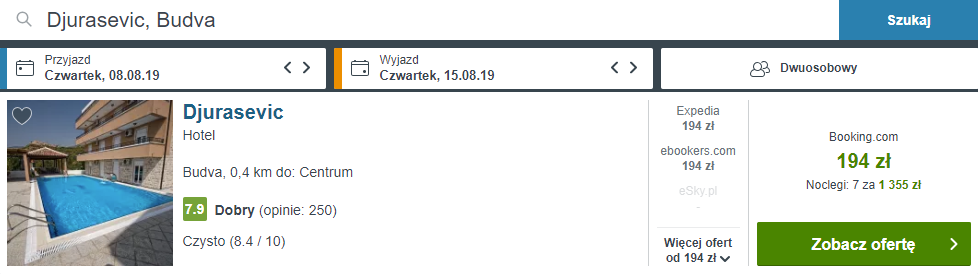 rezerwacja noclegów