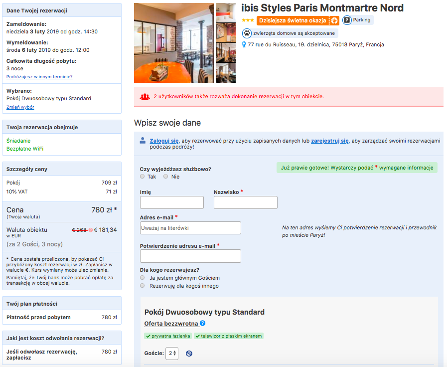 zarezerwuj hotel w paryzu