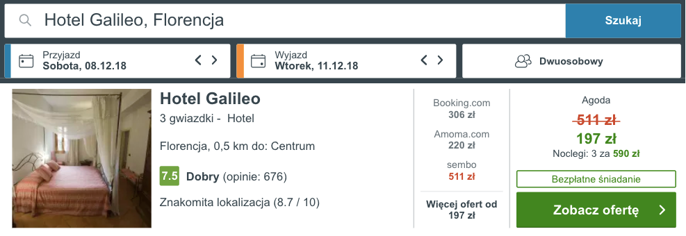 zarezerwuj hotel we florencji