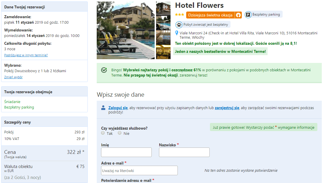 rezerwacja hotelu