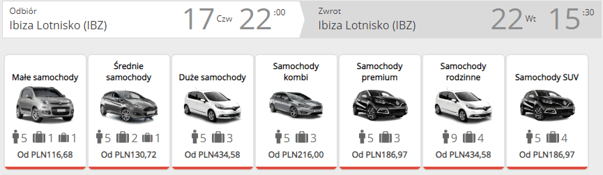 wynajem auta