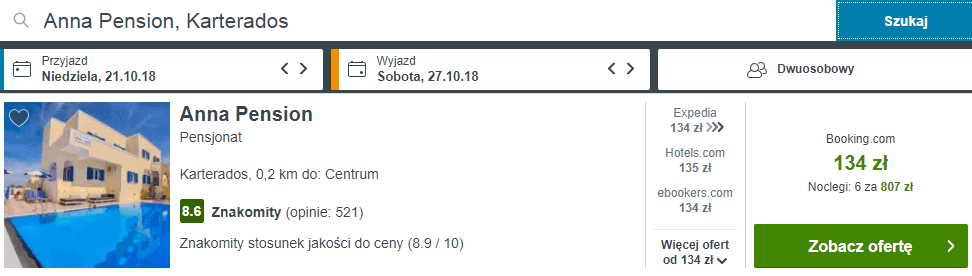 pensjonat anna santorini