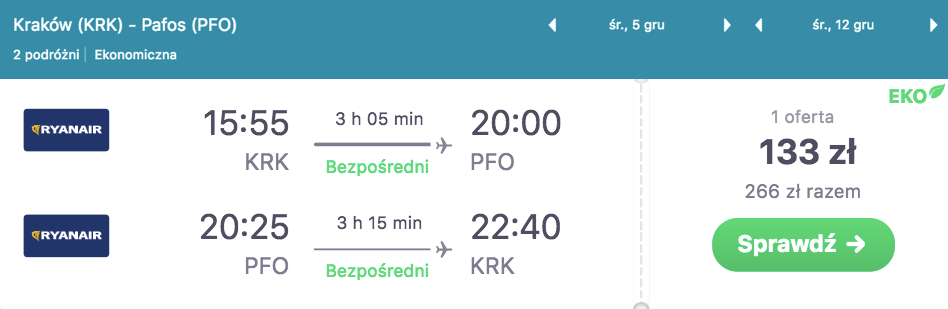 zarezerwuj loty do pafos