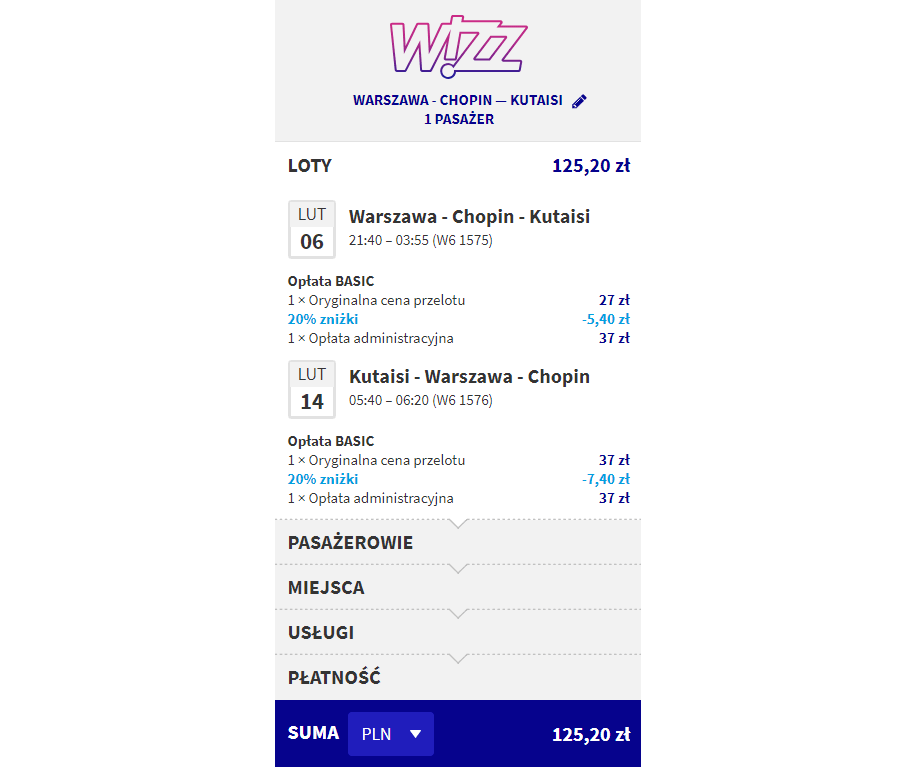 tanie loty z warszawy do gruzji