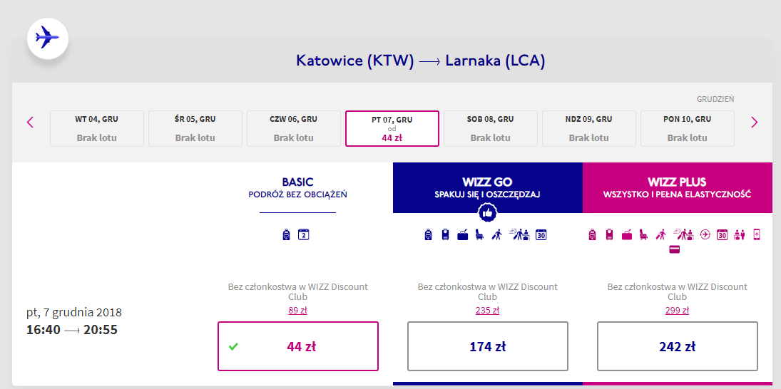 Larnaka loty