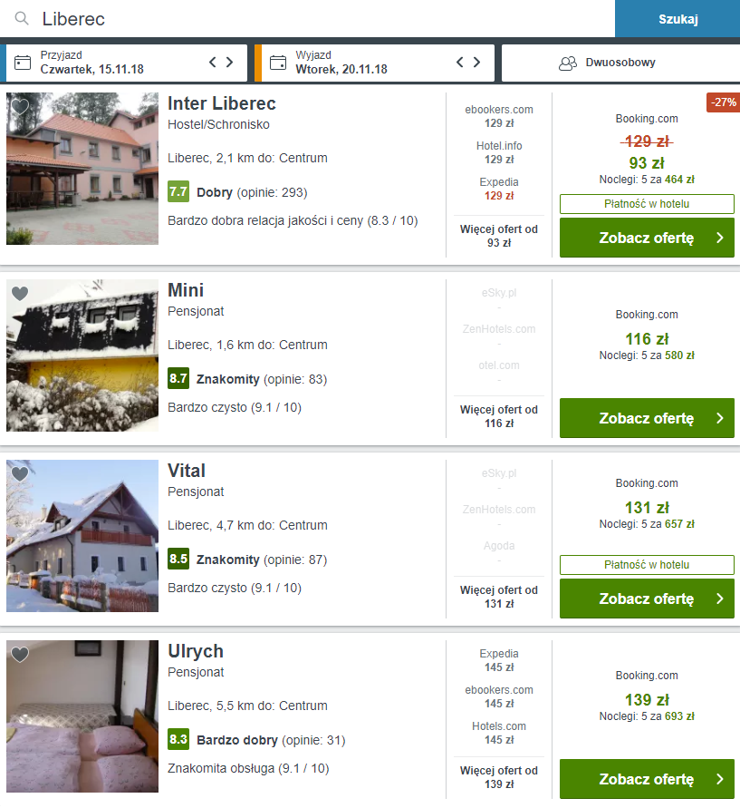 rezerwacja noclegów