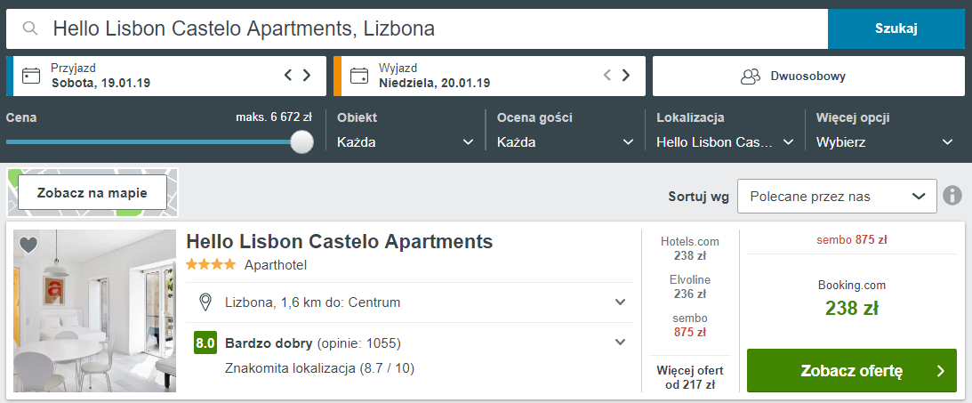 Lizbona noclegi