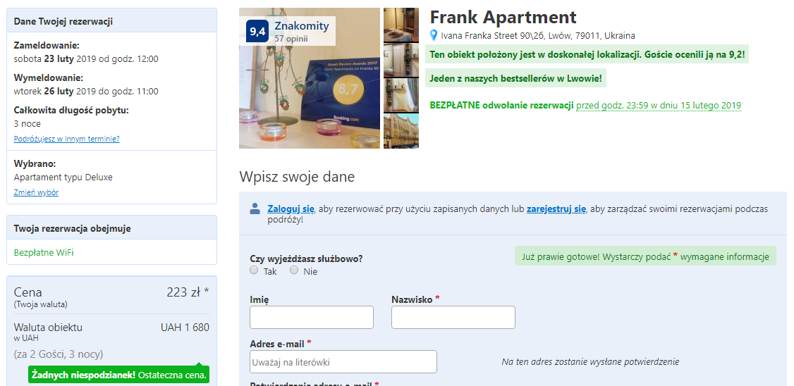 Lwów apartament