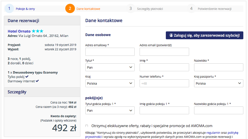 zarezerwuj loty do mediolanu
