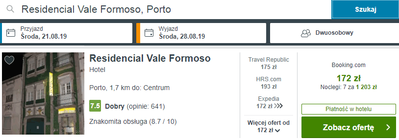 rezerwacja hotelu porto