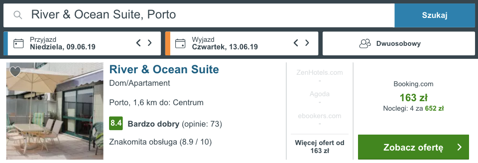 zarezerwuj hotel w porto