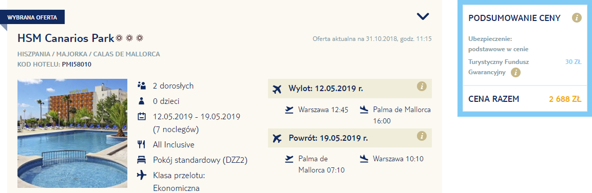 rezerwacja wczasów