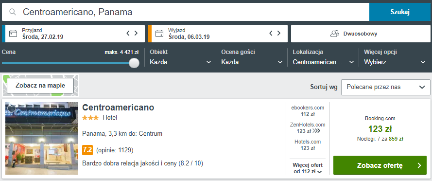 Rezerwacja obiektu