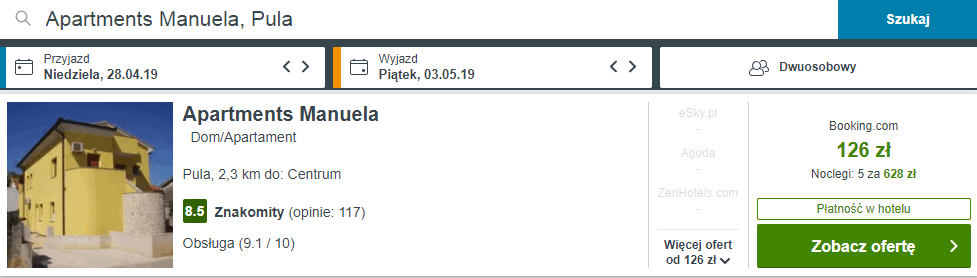 noclegi w chorwacji