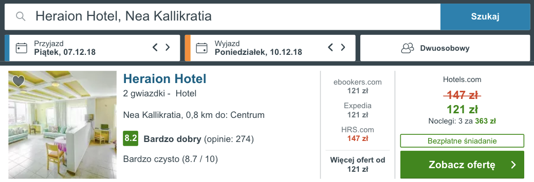 zarezerwuj hotel w salonikach