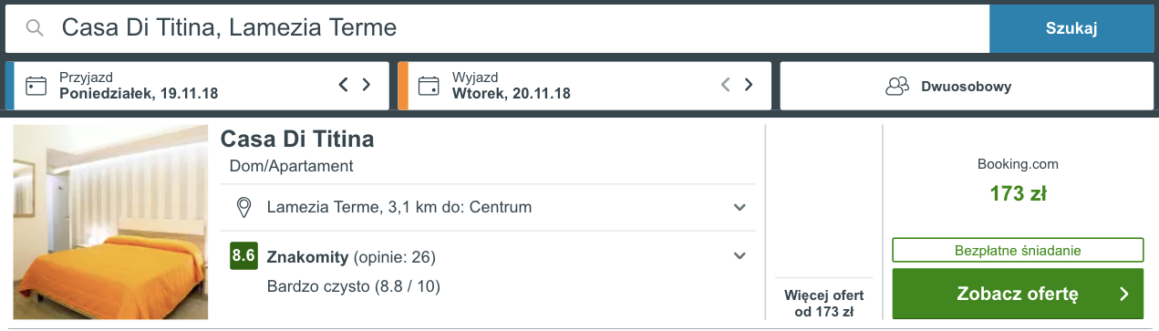 zarezerwuj hotel w lamezii