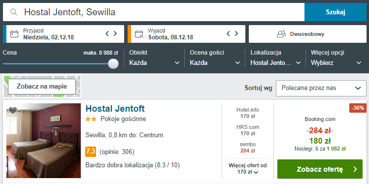 Rezerwacja obiektu