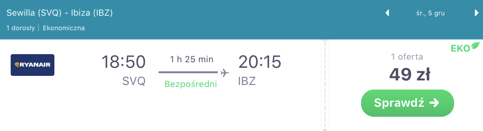 zarezerwuj loty na ibize