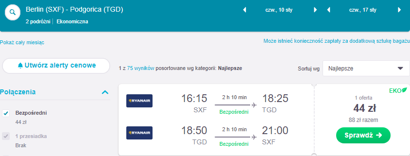 Rezerwacja przelotów