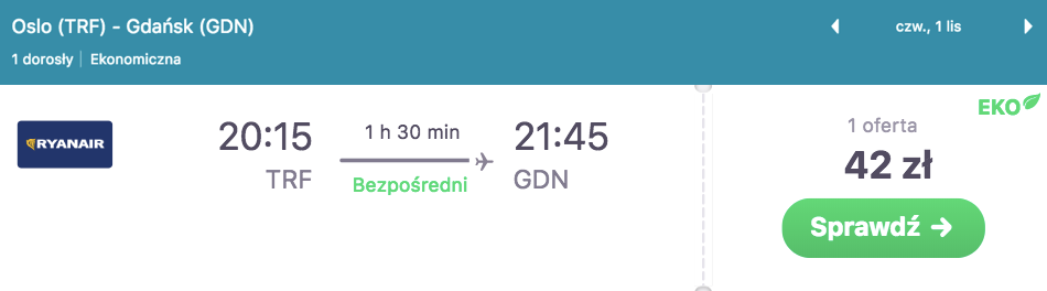 zarezerwuj loty do gdanska
