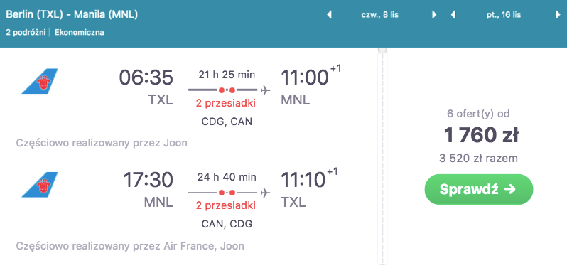 zarezerwuj loty do manili