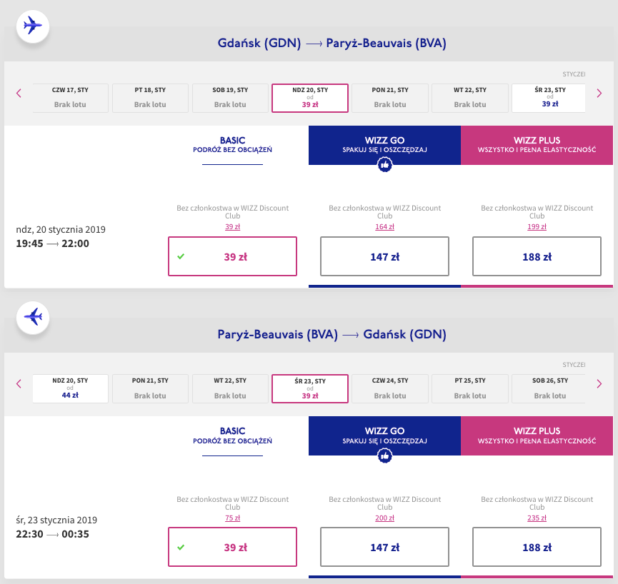 zarezerwuj loty do paryża