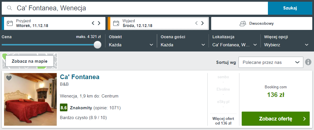 Wenecja noclegi