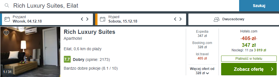 rezerwacja noclegów