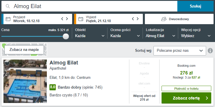 Rezerwacja obiektu