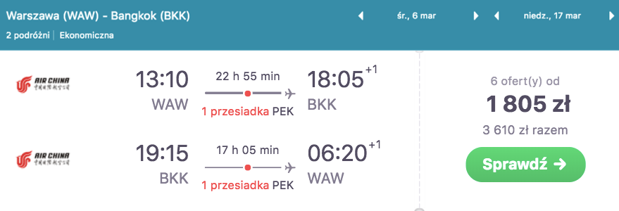 zarezerwuj oty do bangkoku
