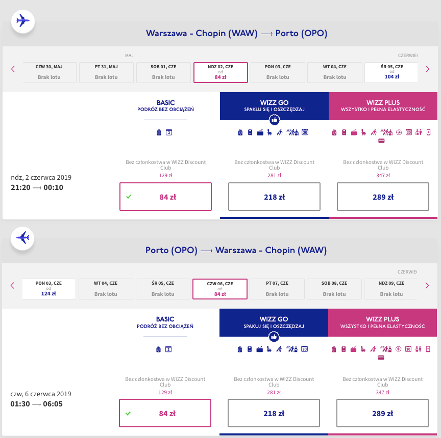 zarezerwuj loty do porto