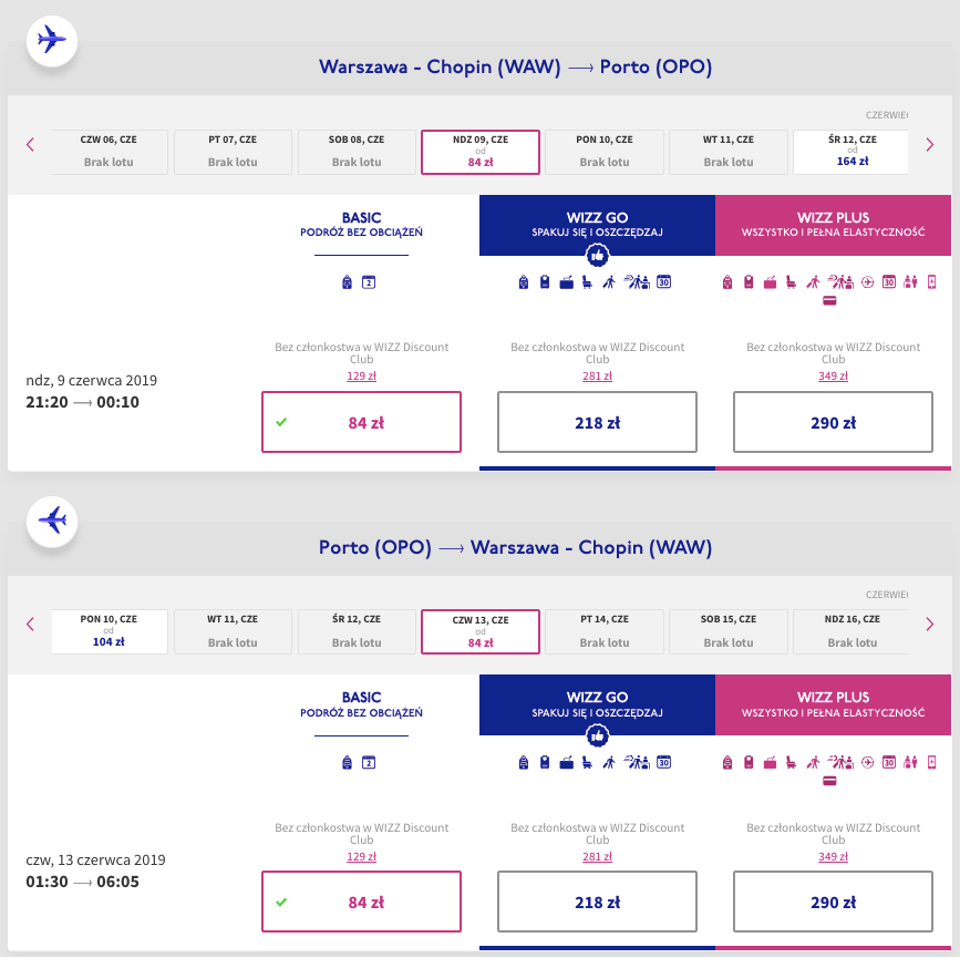 zarezerwuj loty do porto