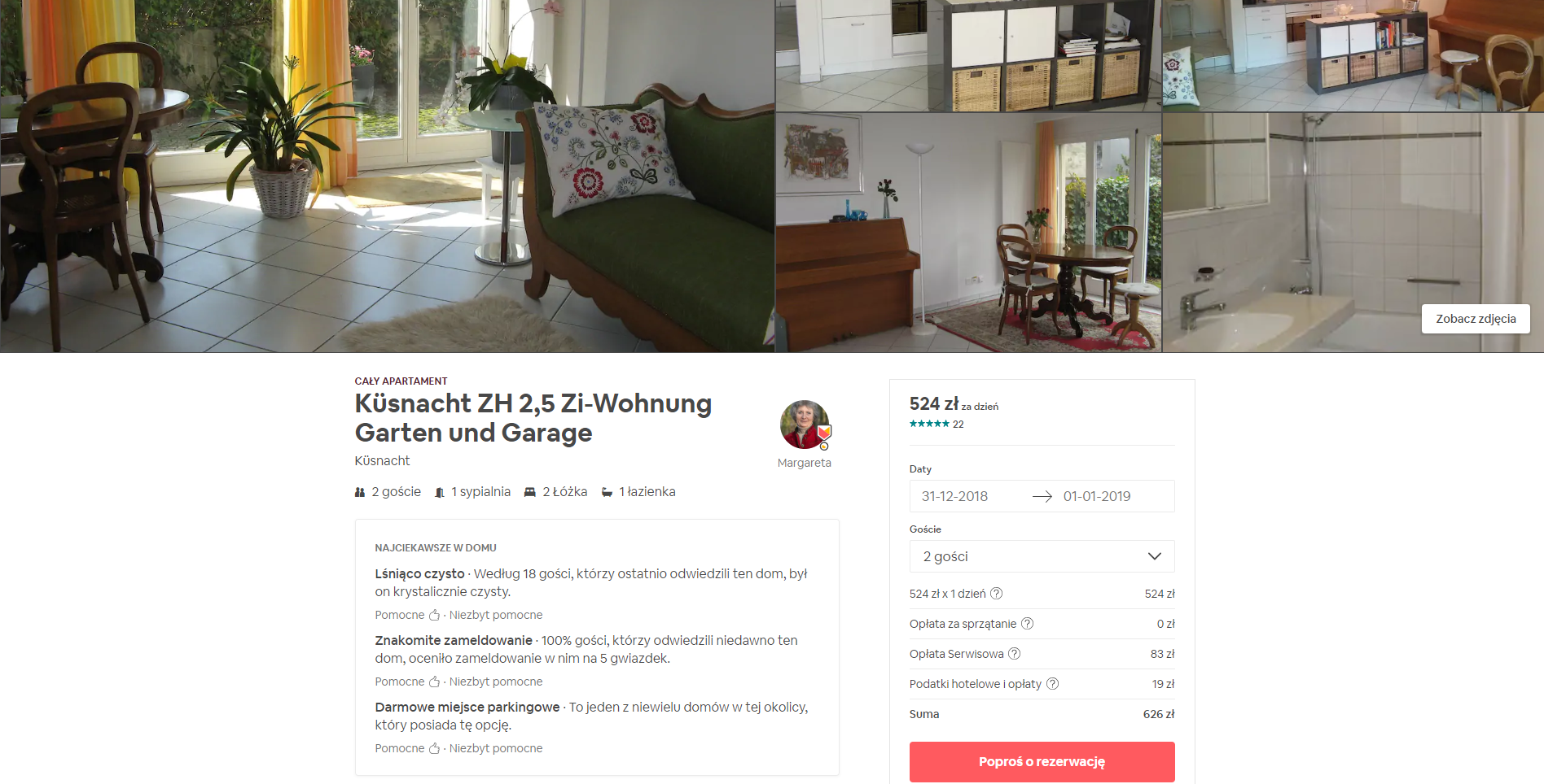 Rezerwacja apartamentu