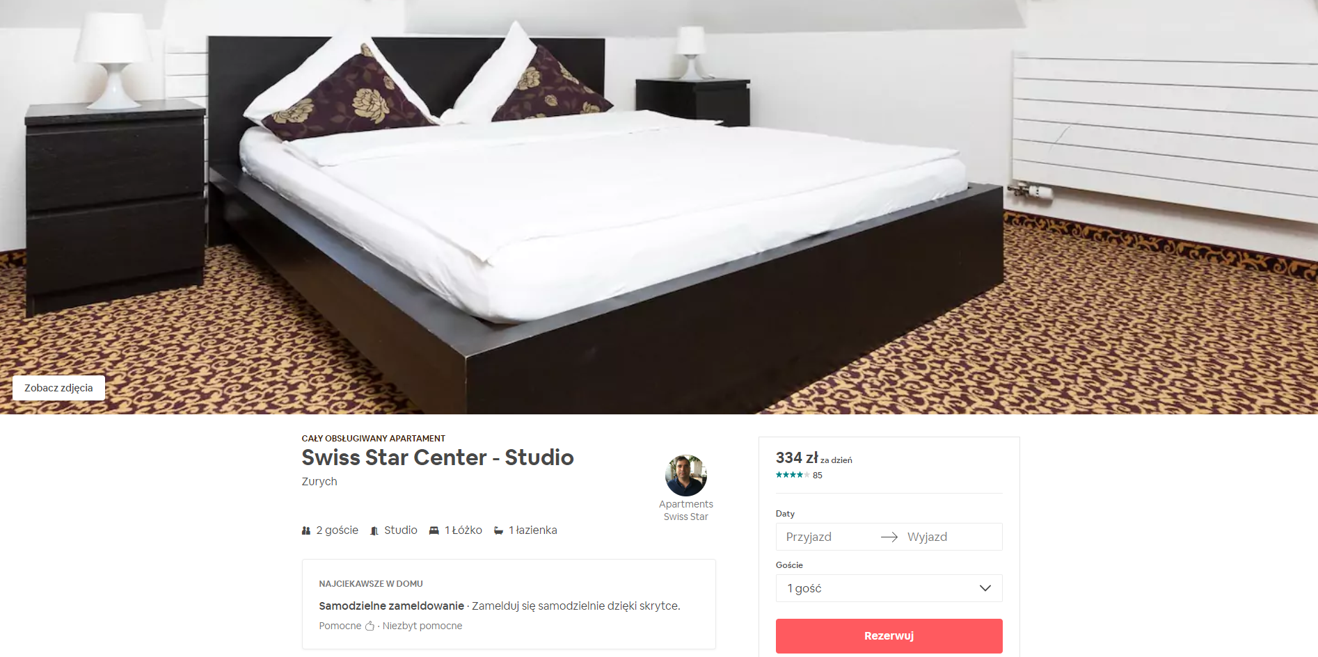 Rezerwacja apartamentu