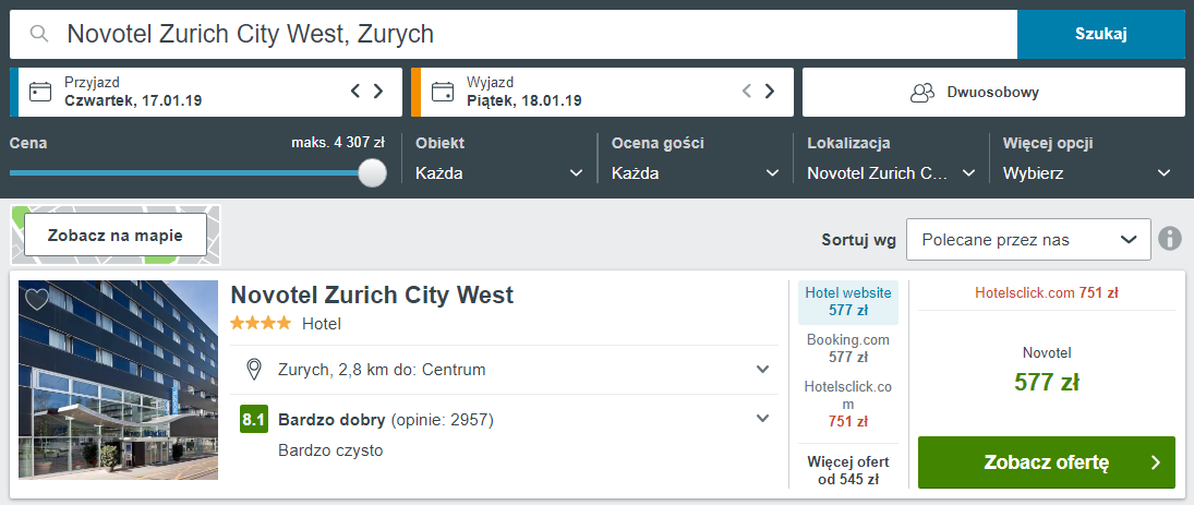 Zurych hotel