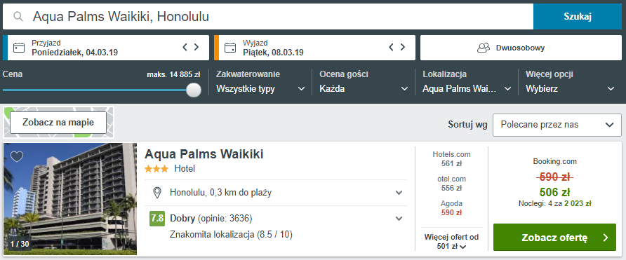 Rezerwacja obiektu