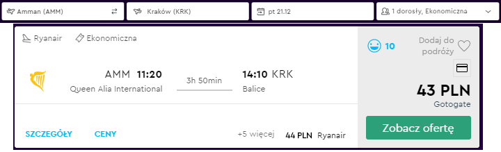 Kraków lot