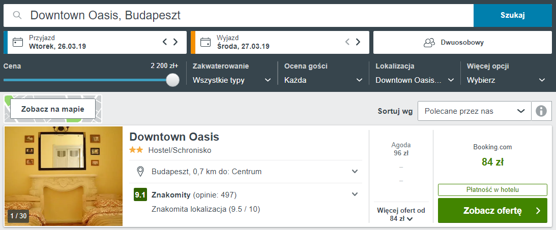 Budapeszt noclegi